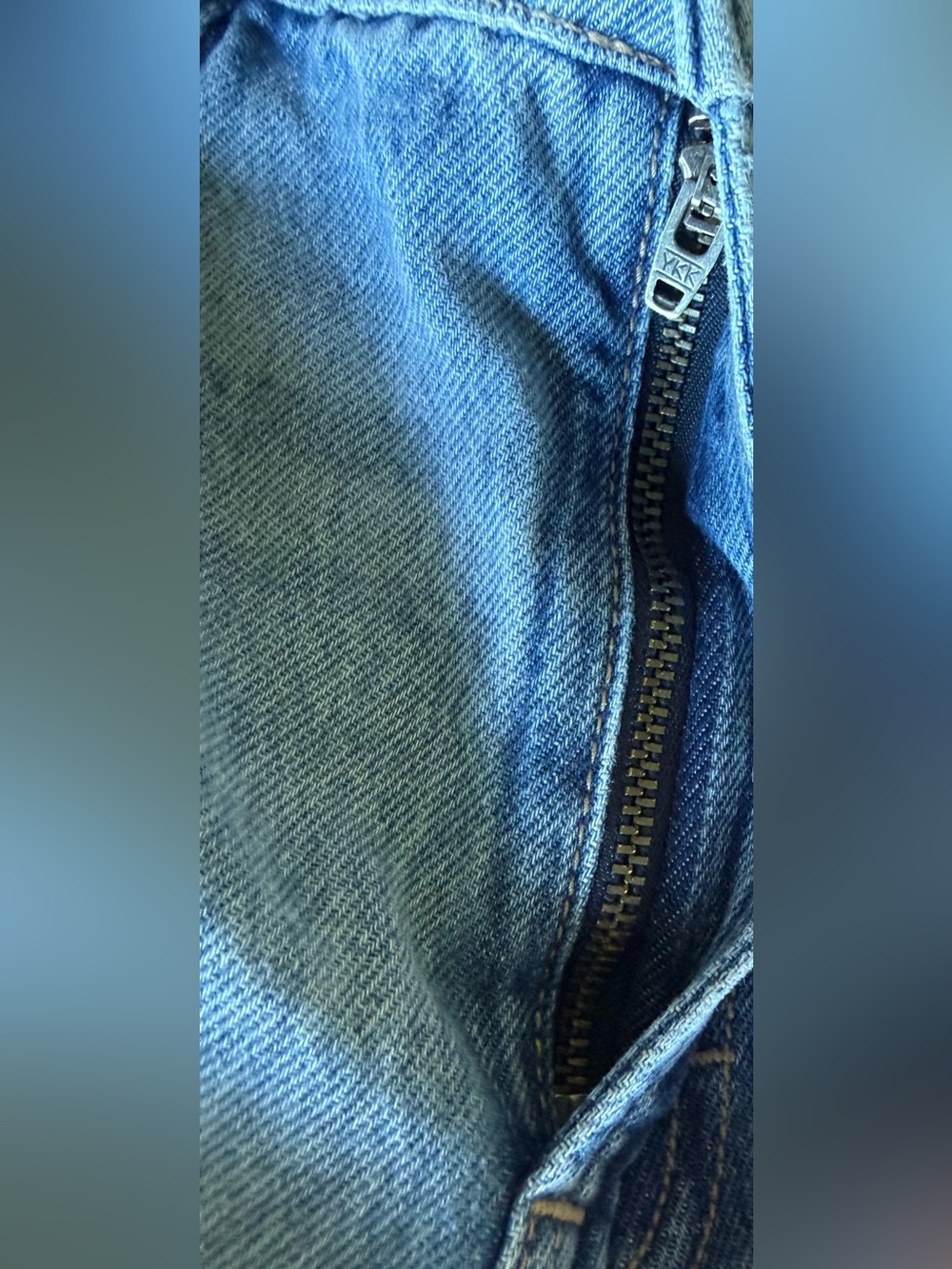 Hidden Light Blue Distressed High-Waist Wide-Leg Jeans 100% Cotton, Size 25 - Picture 9 of 9